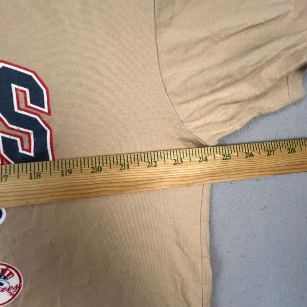 Mitchell & Ness NY Yankees T-Shirt Mens XL Tan 1996 World Series Champions - Picture 5 of 14